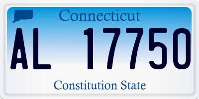 CT license plate AL17750