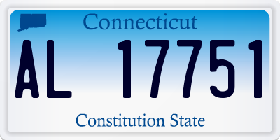 CT license plate AL17751