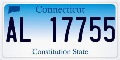 CT license plate AL17755