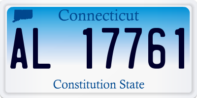 CT license plate AL17761