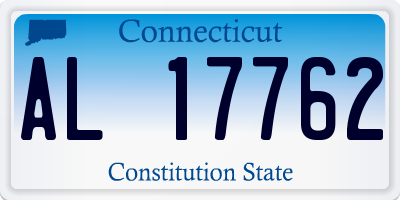 CT license plate AL17762