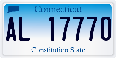CT license plate AL17770