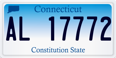 CT license plate AL17772
