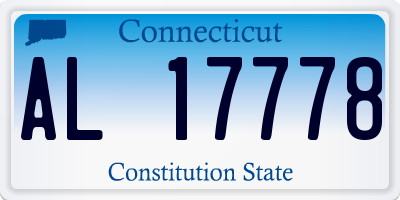 CT license plate AL17778