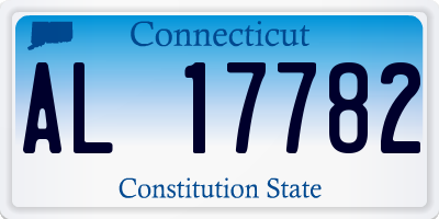CT license plate AL17782