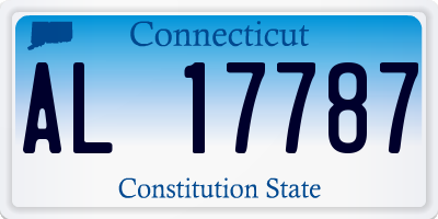 CT license plate AL17787