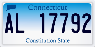 CT license plate AL17792