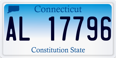 CT license plate AL17796