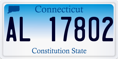 CT license plate AL17802