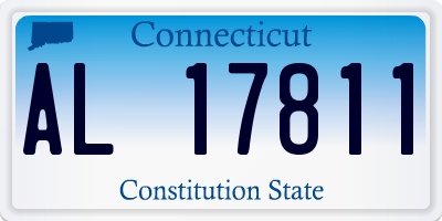 CT license plate AL17811