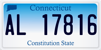 CT license plate AL17816