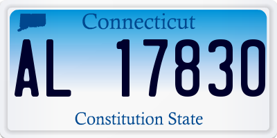 CT license plate AL17830