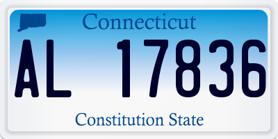 CT license plate AL17836