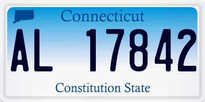 CT license plate AL17842