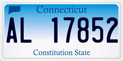 CT license plate AL17852