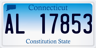 CT license plate AL17853