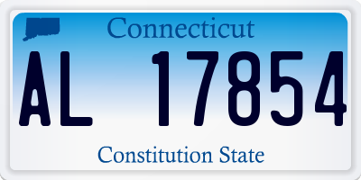 CT license plate AL17854