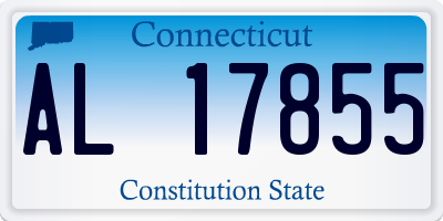 CT license plate AL17855