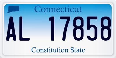 CT license plate AL17858