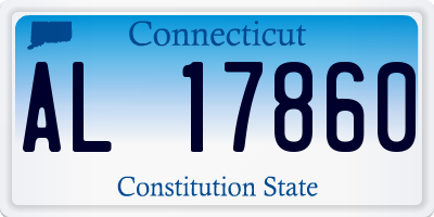CT license plate AL17860