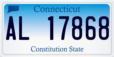 CT license plate AL17868