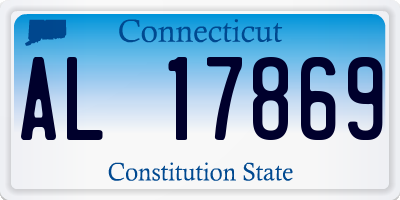 CT license plate AL17869