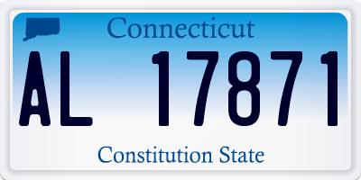 CT license plate AL17871