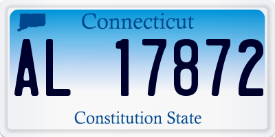 CT license plate AL17872
