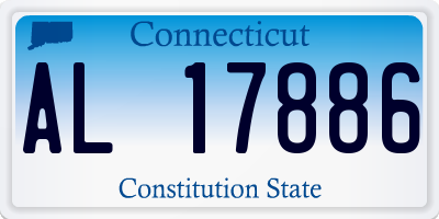 CT license plate AL17886