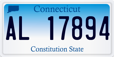 CT license plate AL17894