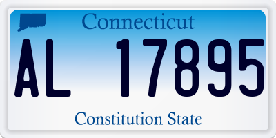 CT license plate AL17895