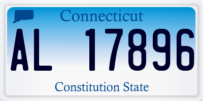 CT license plate AL17896