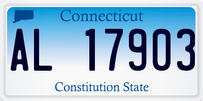 CT license plate AL17903