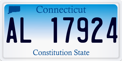 CT license plate AL17924
