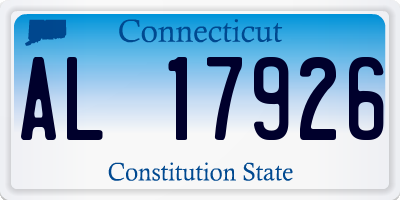 CT license plate AL17926