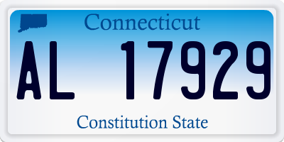 CT license plate AL17929