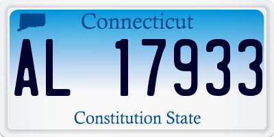 CT license plate AL17933