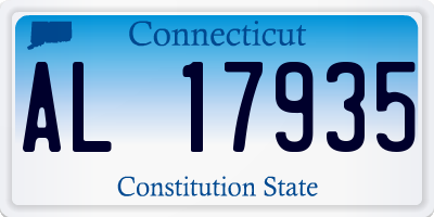 CT license plate AL17935
