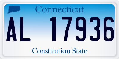 CT license plate AL17936