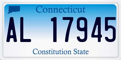 CT license plate AL17945