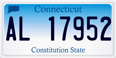 CT license plate AL17952