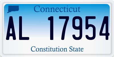 CT license plate AL17954