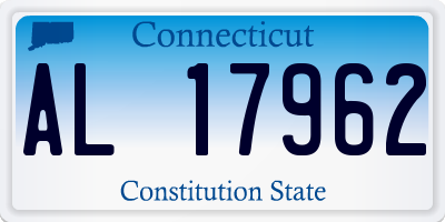 CT license plate AL17962