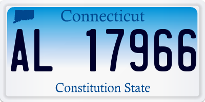 CT license plate AL17966