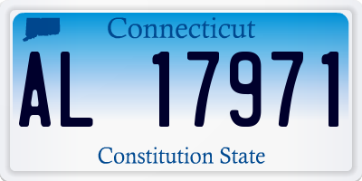CT license plate AL17971