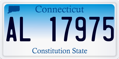 CT license plate AL17975