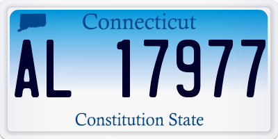 CT license plate AL17977