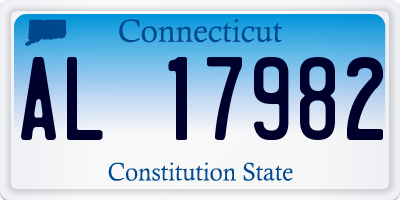 CT license plate AL17982