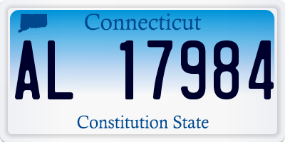 CT license plate AL17984