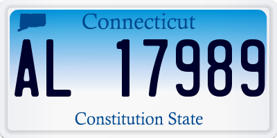 CT license plate AL17989